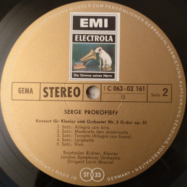 Sviatoslav Richter, Lorin Maazel, Béla Bartók / Sergei Prokofiev : Concerto N.2 / Concerto N.5 (LP)