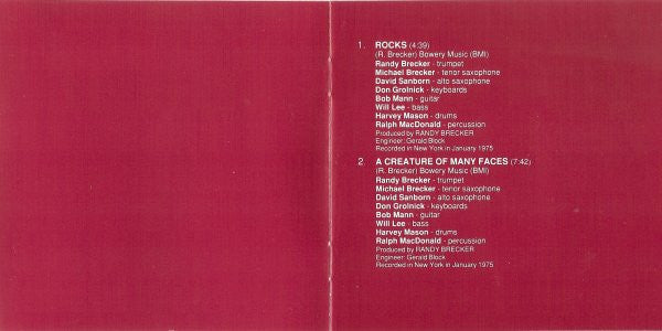 The Brecker Brothers : Collection / Volume Two (CD, Comp, RM, RP)