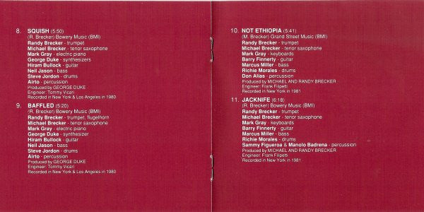 The Brecker Brothers : Collection / Volume Two (CD, Comp, RM, RP)