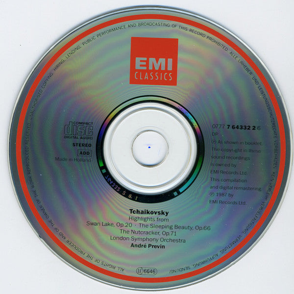 André Previn, Pyotr Ilyich Tchaikovsky, London Symphony Orchestra : Swan Lake, Sleeping Beauty, The Nutcracker (CD, RE)