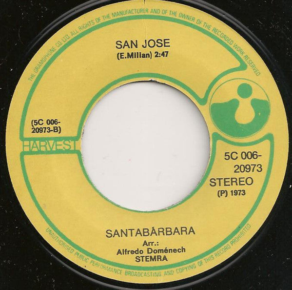 Santabárbara* : Charly / San Jose (7", Single, Blu)
