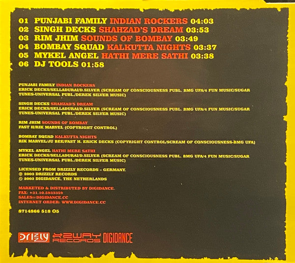 Various : Mykel Angel Presents Bombay Beats 100% India (CD, Maxi)