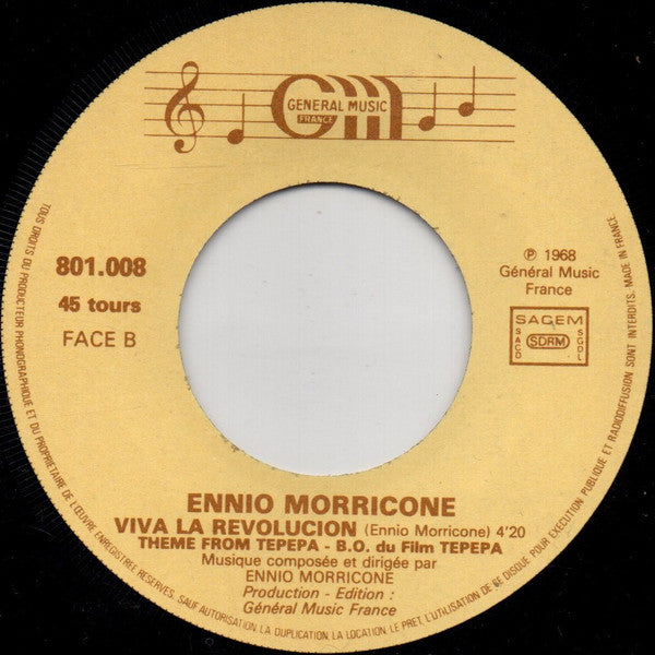 Ennio Morricone : Chi Mai (Thème Du Film "Le Professionnel") (7", Single, RE)