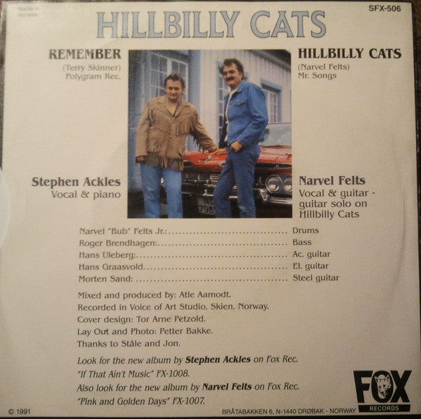 Stephen Ackles & Narvel Felts : Remember (7", Single)