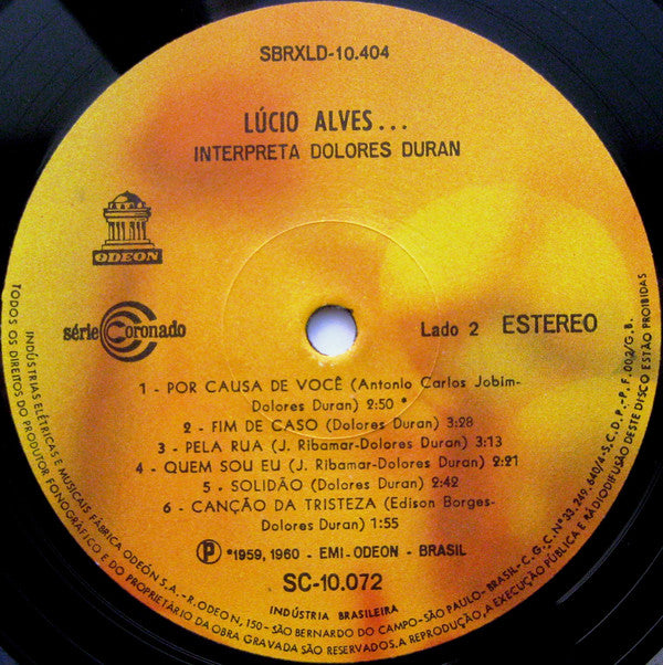 Lúcio Alves : ...interpreta Dolores Duran (LP, Album)