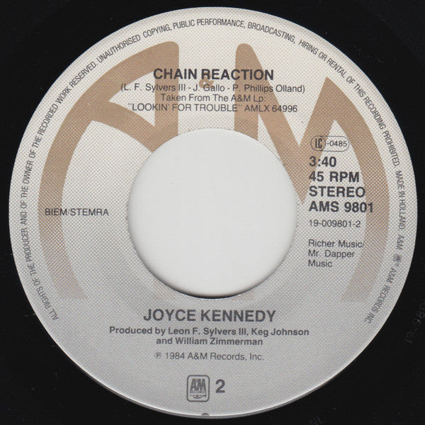 Joyce Kennedy Featuring Jeffrey Osborne : The Last Time I Made Love (7", Single)