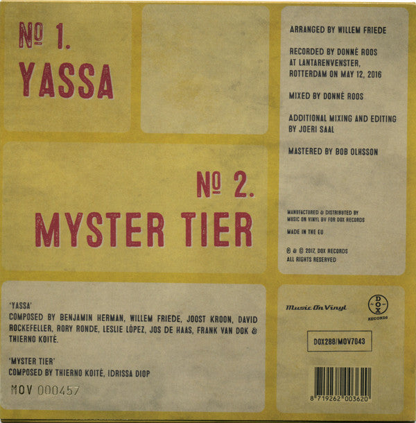 New Cool Collective featuring Thierno Koite : Yassa / Myster Tier (7", Ltd, Num, Tra)