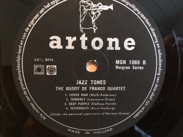 Buddy DeFranco Quartet : Jazz Tones (LP, Album, Mono, RE)