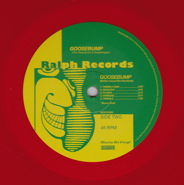 The Residents : Diskomo / Goosebump (12", EP, RSD, Ltd, Num, RE, Red)