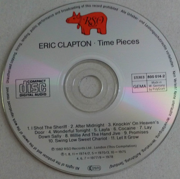 Eric Clapton : Time Pieces (The Best Of Eric Clapton) (CD, Comp, RE)