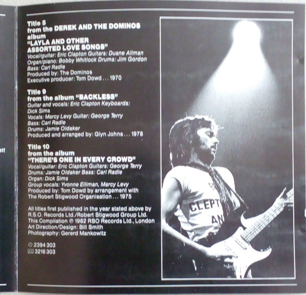 Eric Clapton : Time Pieces (The Best Of Eric Clapton) (CD, Comp, RE)