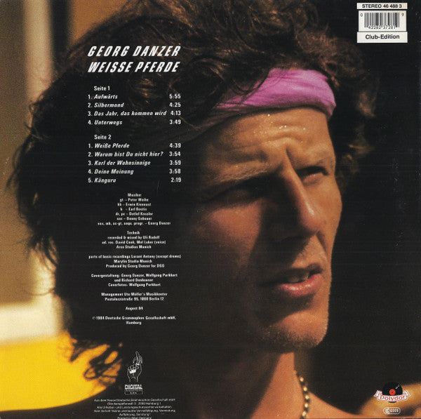 Georg Danzer : Weisse Pferde (LP, Album, Club)