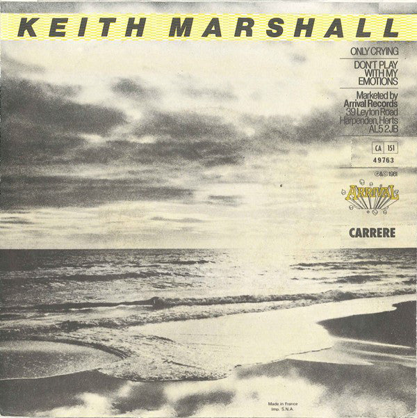 Keith Marshall : Only Crying (7", Single)