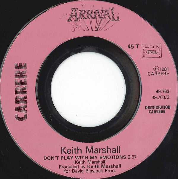 Keith Marshall : Only Crying (7", Single)