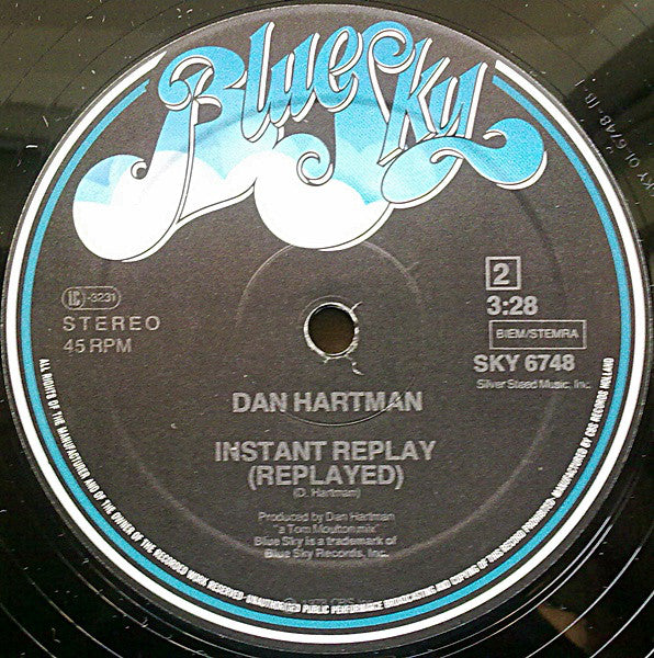 Dan Hartman : Instant Replay (12")