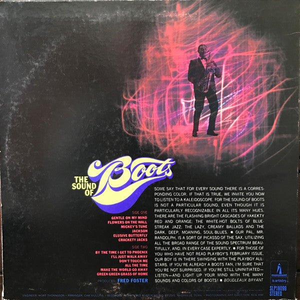 Boots Randolph : The Sound Of Boots (LP, Album)