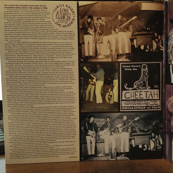 Curtis Knight Featuring Jimi Hendrix : Live At George's Club 20 (2xLP, RSD, Comp)