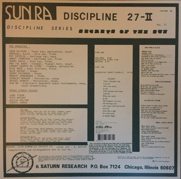 The Sun Ra Arkestra : Discipline 27-II (LP, Album, RSD, RE, RM)