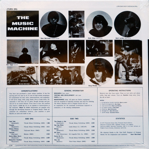 The Music Machine : (Turn On) The Music Machine (LP, Album, RSD, Mono, Ltd, RE, 180)