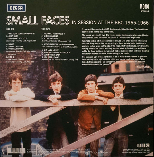 Small Faces : In Session At The BBC 1965-1966 (LP, Album, RSD)