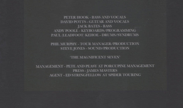 Peter Hook And The Light : Power, Corruption & Lies Tour 2013 Live In Dublin The Academy 22/11/13 Volume One (LP, Album, RSD, Ltd, Whi)