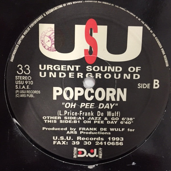 Popcorn : Oh Pee Day (12")