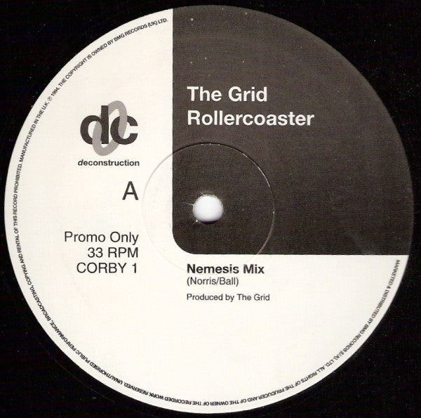 The Grid : Rollercoaster (12", Promo)