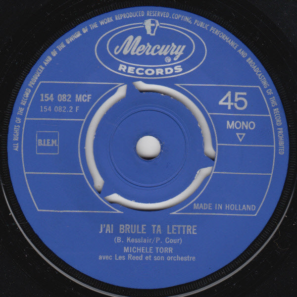 Michèle Torr : Ce Soir Je T'attendais (7", Single)