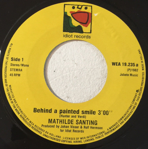 Mathilde Santing : Behind A Painted Smile (7", Single)