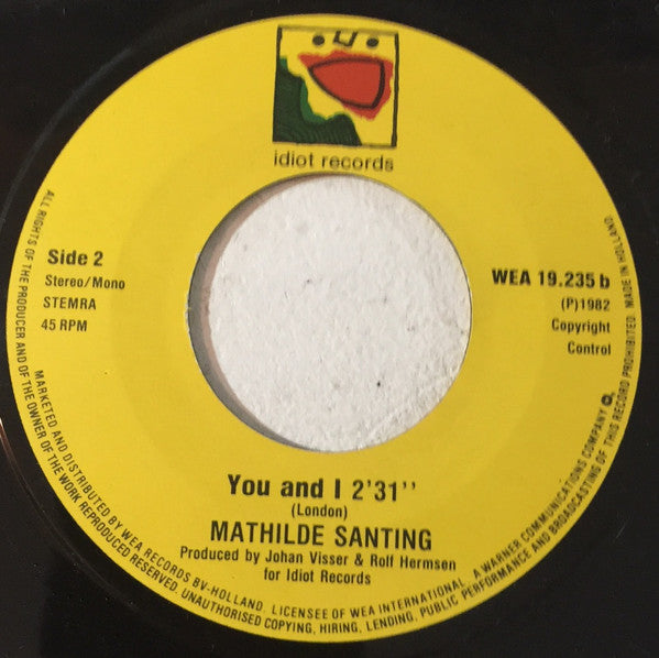 Mathilde Santing : Behind A Painted Smile (7", Single)