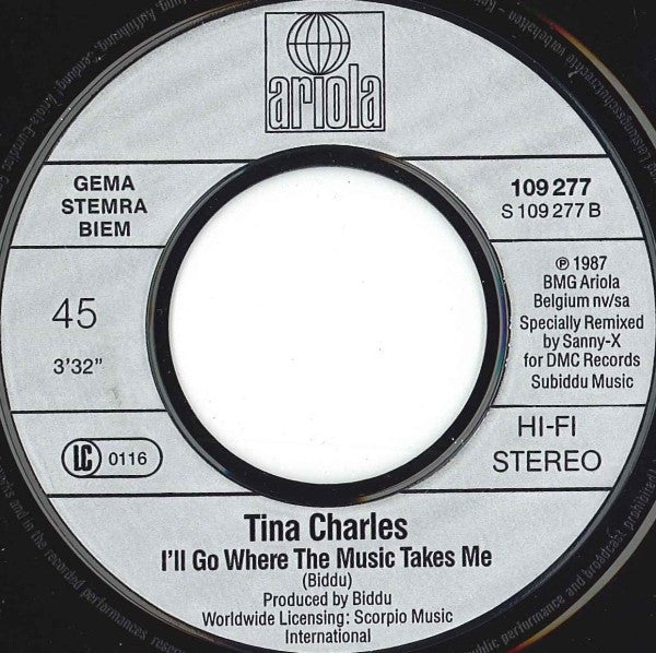 Tina Charles : Dance Little Lady (Original 87 Version) (7", Single)
