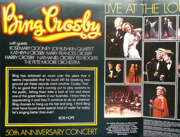 Bing Crosby : Live At The London Palladium (2xLP, Album, Ltd)