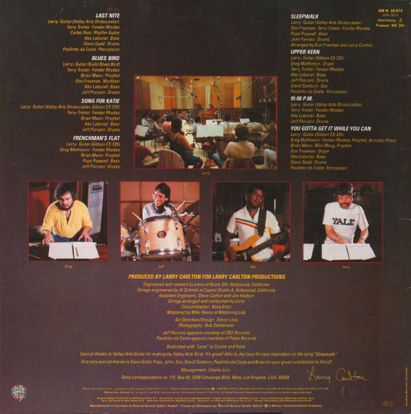 Larry Carlton : Sleepwalk (LP, Album)