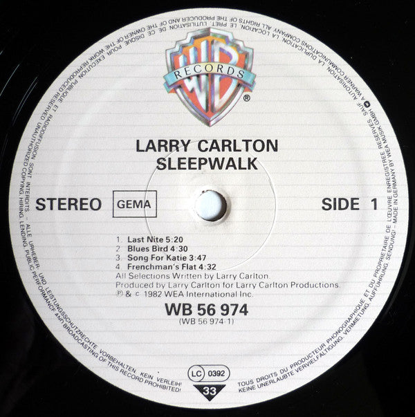 Larry Carlton : Sleepwalk (LP, Album)