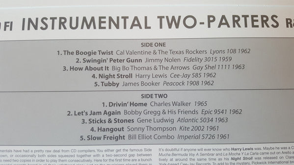 Various : Mighty Instrumentals R&B Style Two-Parters (LP, Comp, Ltd)