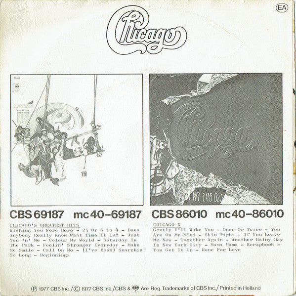 Chicago (2) : Wishing You Were Here (7", Single)
