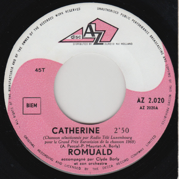 Romuald (5) : Catherine (7", Single)