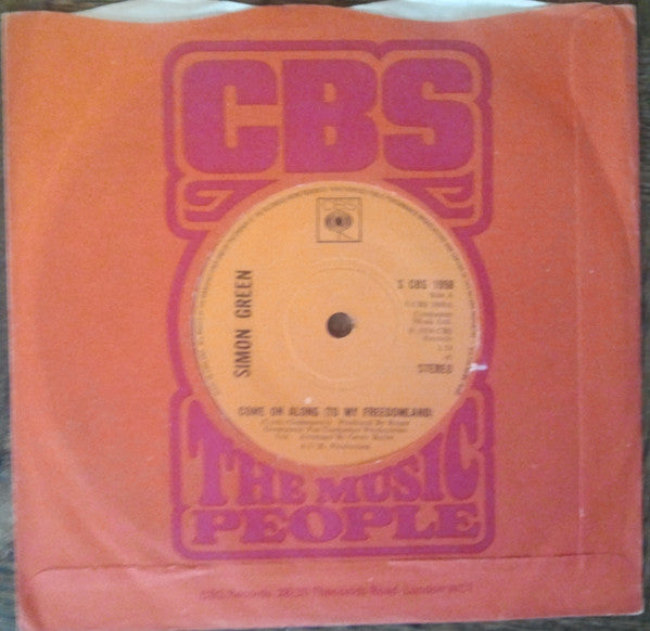 Simon Green (7) : Come On Along (To My Freedomland) (7")