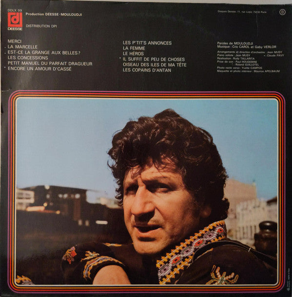 Mouloudji : Merci À La Vie (LP, Album, Gat)