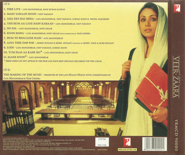 Madan Mohan, Javed Akhtar : Veer-Zaara (2xCD, Album, RP)