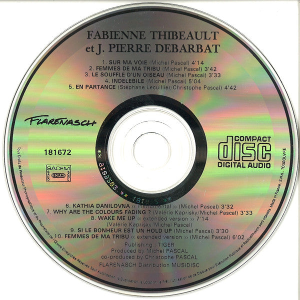 Fabienne Thibeault, Jean-Pierre Debarbat : Sur Ma Voie (CD, Album)