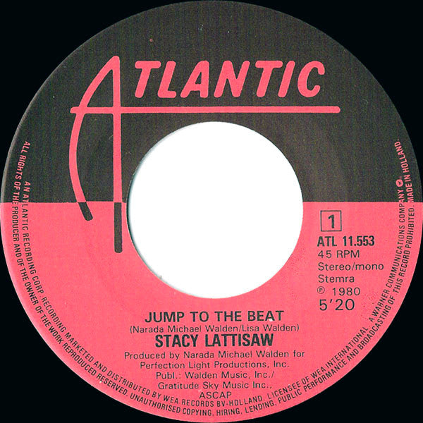 Stacy Lattisaw : Jump To The Beat (7", Single)