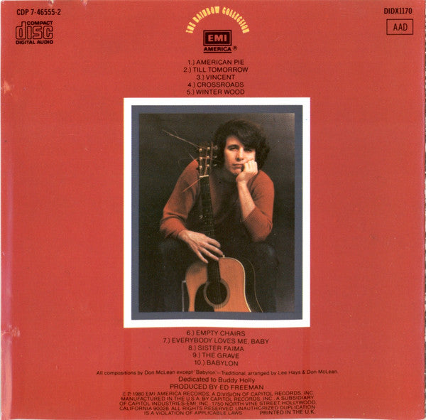 Don McLean : American Pie (CD, Album, RE)