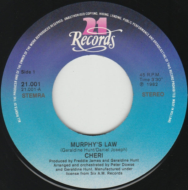 Cheri : Murphy's Law (7", Single)