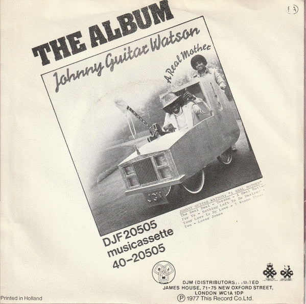 Johnny Guitar Watson : The Real Deal (7", Single)