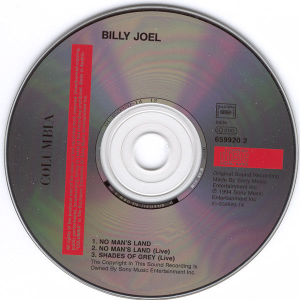 Billy Joel : No Man's Land (CD, Maxi)