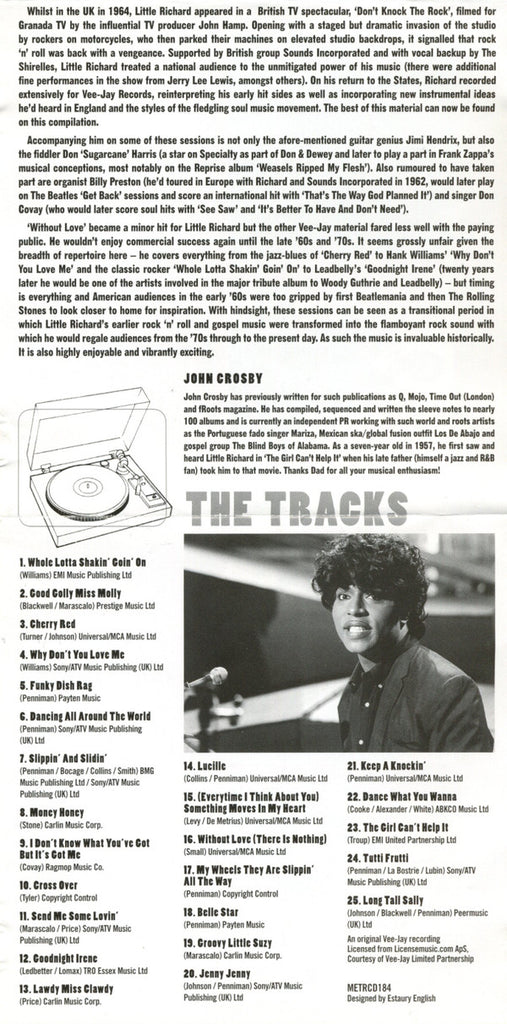 Little Richard : The Best Of Little Richard - The Vee-Jay Years (CD, Comp)