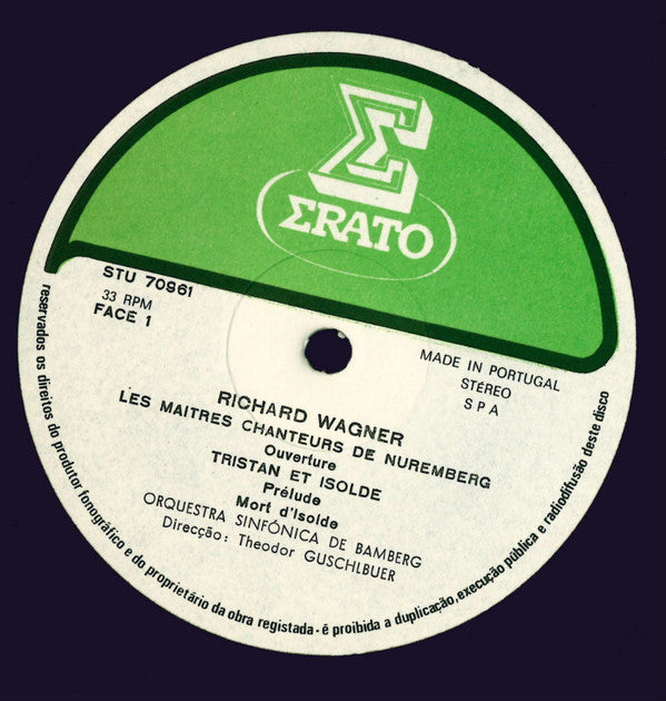 Richard Wagner, Bamberger Symphoniker, Theodor Guschlbauer : Tannhauser / Le Maitres Chanteurs De Nuremberg / Tristan Et Isolde (LP, Album, Gat)