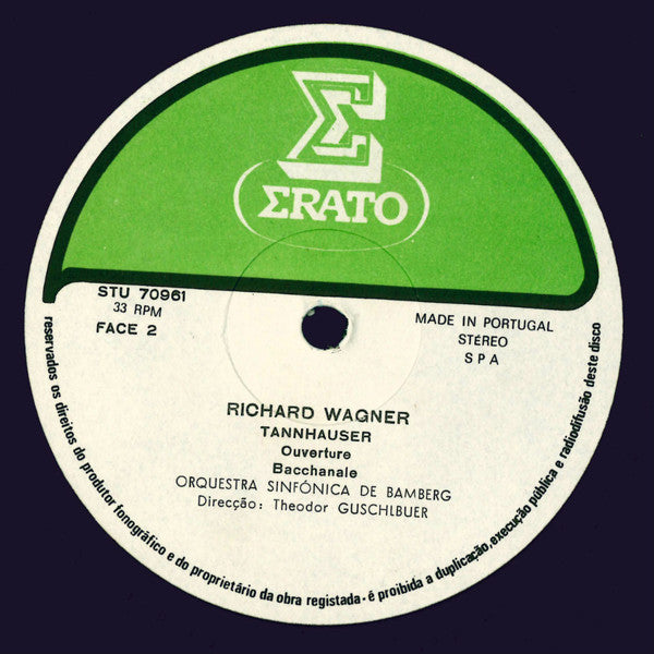 Richard Wagner, Bamberger Symphoniker, Theodor Guschlbauer : Tannhauser / Le Maitres Chanteurs De Nuremberg / Tristan Et Isolde (LP, Album, Gat)