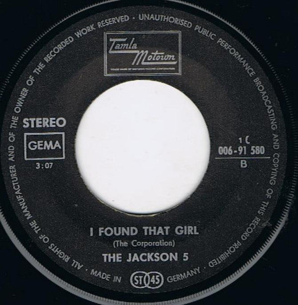 The Jackson 5 : The Love You Save (7", Single)